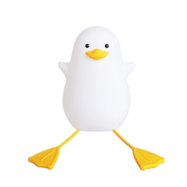 Touch Sensor Seagull Night Light for Kids Sleeping Cute Three Light Levels Silicone LED Night Lamp and Phone Holder