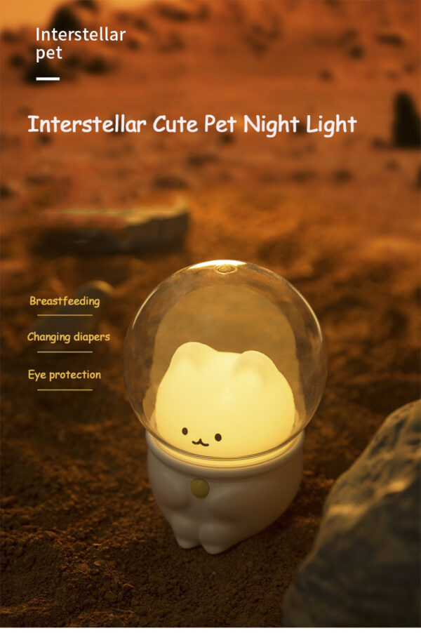 Portable Rechargeable Bunny Rabbit Cat Animal Silicone Night Light Coforful Kids Room Decorative Night Lamp With Timing Function - Image 2