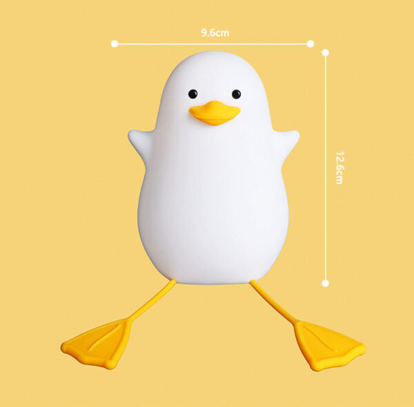 Touch Sensor Seagull Night Light for Kids Sleeping Cute Three Light Levels Silicone LED Night Lamp and Phone Holder - Image 5