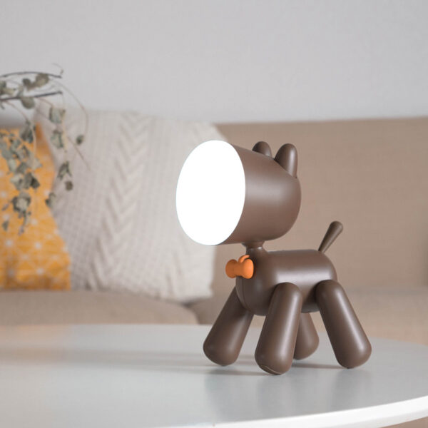 Cute Puppy Night Light Flexible Body USB Rechargeable Table Lamp Eye Protection Dog Puppy Table Reading Night Light for Kid - Image 5