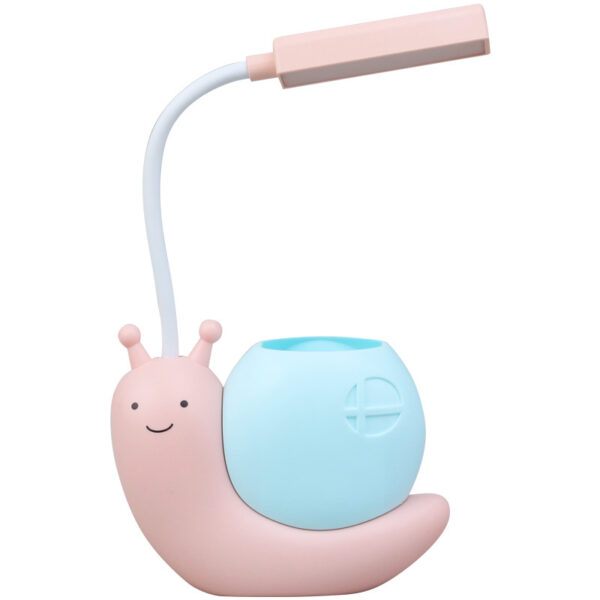 Mskwee Nordic Cute Snail Desk Lamp USB Charging Pen Holder Lamp Kid LED Night Light Reading Lamp With Pen Organizer Table Light - Image 10