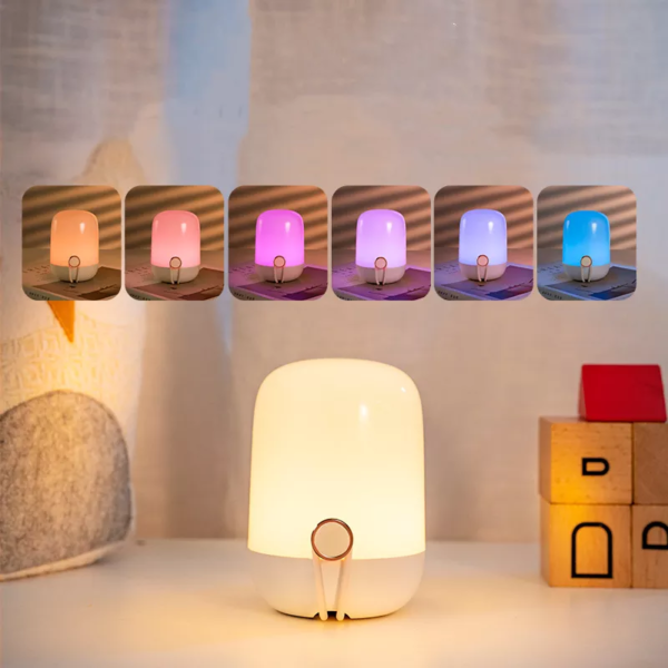 Creative Portable Night Light Removable Hanging Lamp USB Rechargeable Colorful Bedroom Bedside Light Valentine's Day Gift