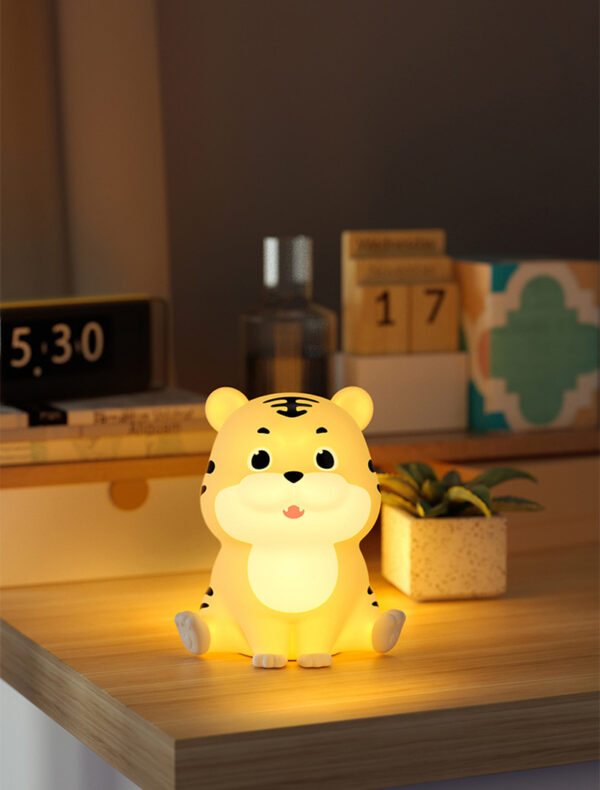 Mskwee Silicone Light Tiger Night Light Baby Eye Care Skin-friendly Breastfeeding Light Creative Birthday Gift Children's Day - Image 8