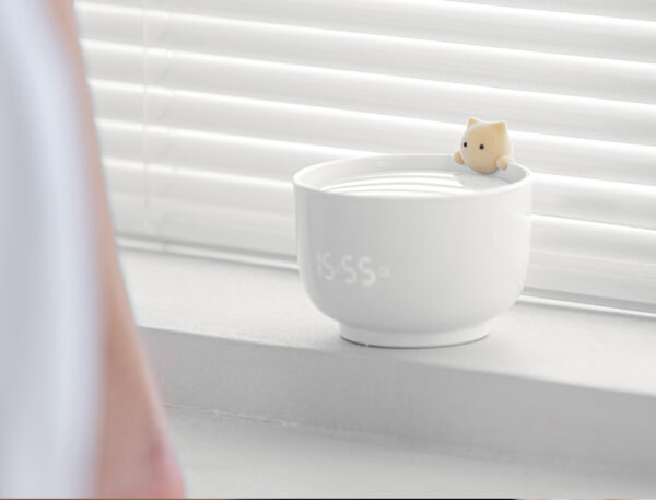 Cute LED Night Light Alarm Clock Teacup Cat Lamp Touch Sensor Nightlights USB Rechargeable Bedside Lamp Table Lamp For Kid Gift - Image 10