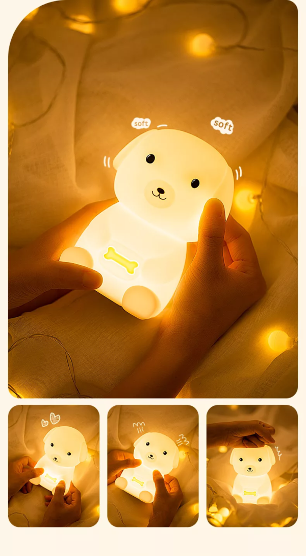 Cute Cartoon Dog Night Light for Kids Baby Nursery Lamp with Timer Function 7 Color Changing Baby Sleep Lamp Kids Bedroom Decor - Image 12