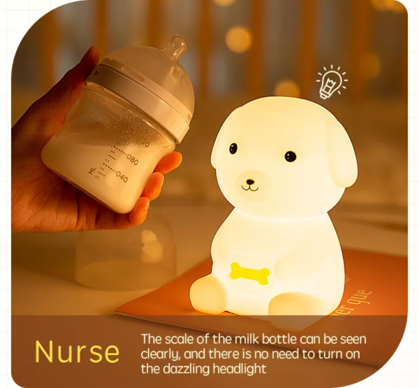 Cute Cartoon Dog Night Light for Kids Baby Nursery Lamp with Timer Function 7 Color Changing Baby Sleep Lamp Kids Bedroom Decor - Image 8