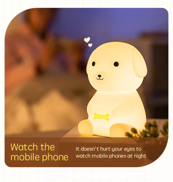 Cute Cartoon Dog Night Light for Kids Baby Nursery Lamp with Timer Function 7 Color Changing Baby Sleep Lamp Kids Bedroom Decor - Image 10