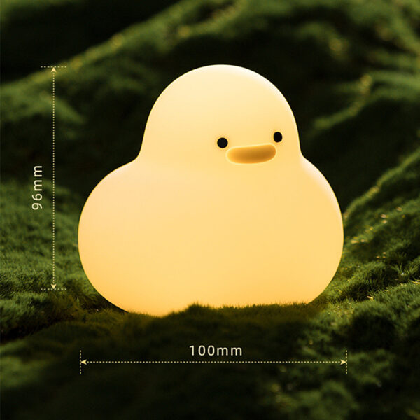 Kawaii Duck Silicone Lamp for Kids Baby Night Light Bedroom Decoration Duck Desklamp Desktop Ornament Pat Night Lights - Image 6