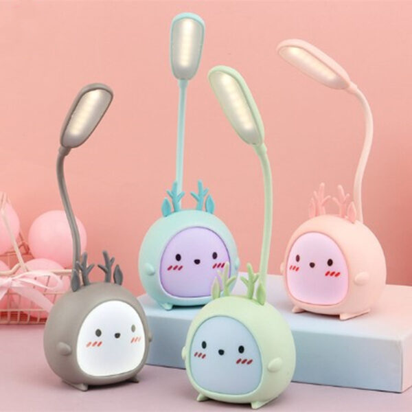 New Cartoon Desk Lamp Eye Protection Energy-saving Reading Lamp USB Charging Sleeping Night Light LED Table Lamp for Kids Gift