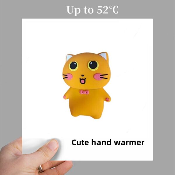 2023 New Design Mskwee Portable Cute Cat Hot Hand Warmers With Light Mini Reusable Electric Recharge USB Hand Warmer - Image 4