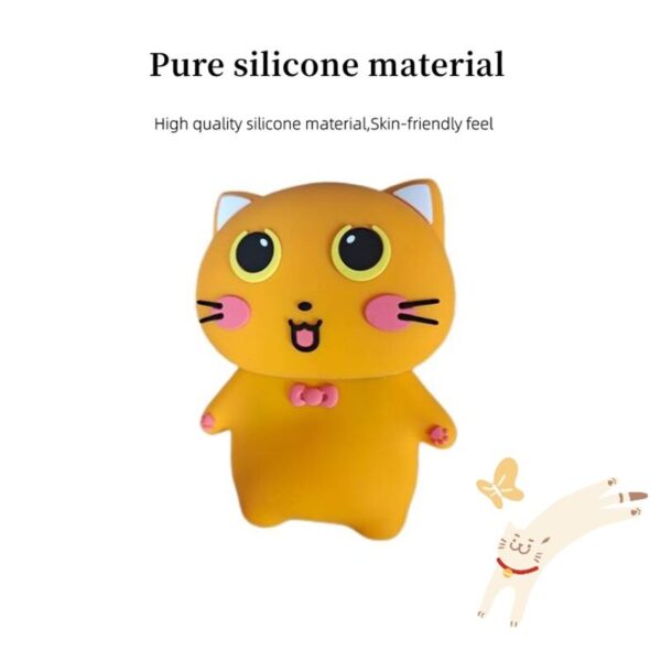 2023 New Design Mskwee Portable Cute Cat Hot Hand Warmers With Light Mini Reusable Electric Recharge USB Hand Warmer - Image 6