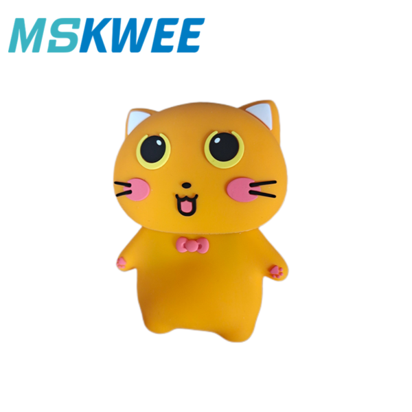 2023 New Design Mskwee Portable Cute Cat Hot Hand Warmers With Light Mini Reusable Electric Recharge USB Hand Warmer