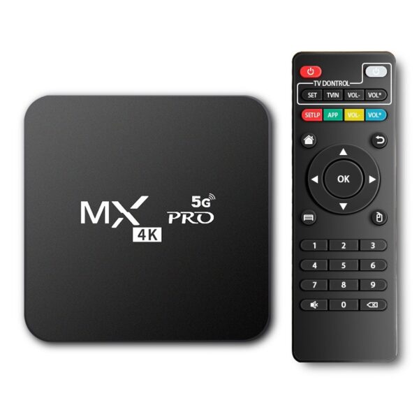 Custom MX Pro Android TV BOX 1/2/4/8/16G Ram Smart HD Set Top Box TV Receiver Android TV Box Mx Pro 4K 5G - Image 2