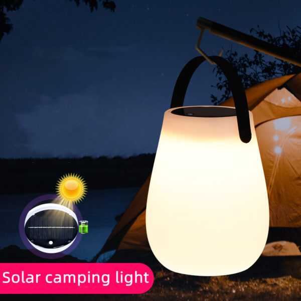 Portable Camping Lamp Outdoor Waterproof Solar USB Rechargeable LED Decor Hanging Lantern Emergency Rechargeable Led Light Bulb