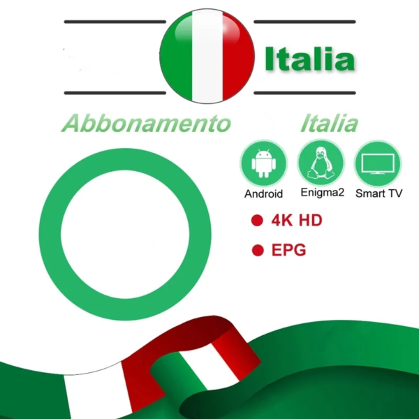 Italy IPTV M3u Premium Italy Italia IPTV Decod Support Enigma2 Android Smart TV Free Test